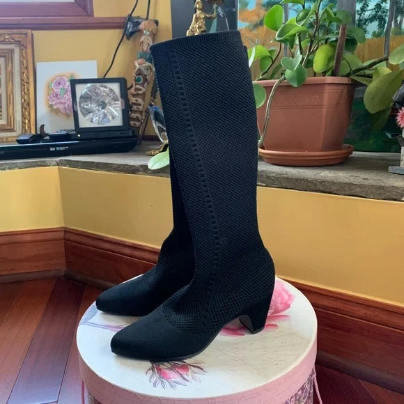 Eileen Fisher Innis Recycled Knit Knee Boots